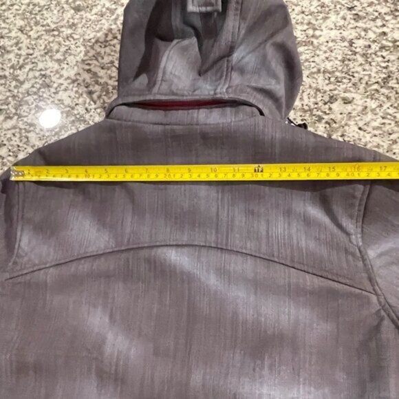 Eldera Women’s XS Softshell Ski Jacket Blue Gray Lightweight Windproof Hooded - Picture 9 of 16